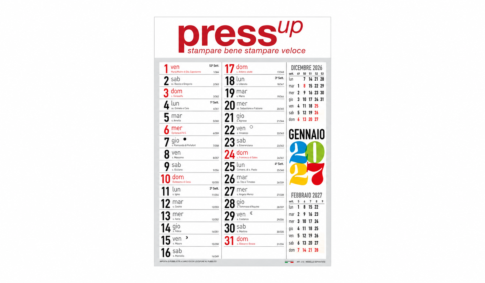 Calendari Olandesi Swedish