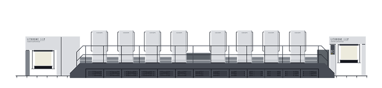 Komori Lithrone GL840P H-UV